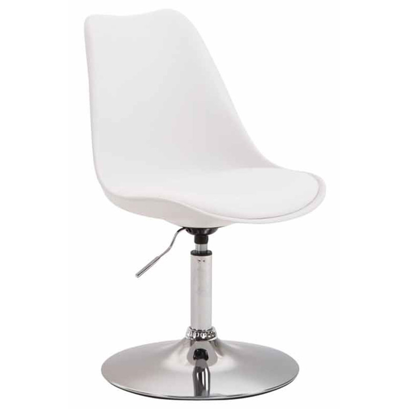 Silla De Comedor Maverick Cromado,Blanco