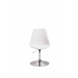 Silla De Comedor Maverick Cromado,Blanco