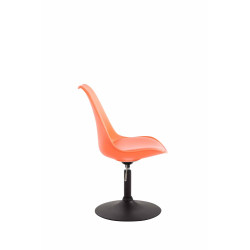 Silla De Comedor Maverick Negro,Naranja