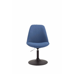 Silla De Comedor Maverick En Tela Azul,Negro