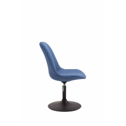 Silla De Comedor Maverick En Tela Azul,Negro