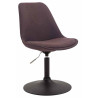Silla De Comedor Maverick En Tela Marrón,Negro