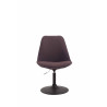 Silla De Comedor Maverick En Tela Marrón,Negro