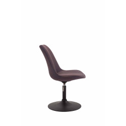 Silla De Comedor Maverick En Tela Marrón,Negro