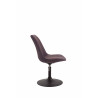 Silla De Comedor Maverick En Tela Marrón,Negro