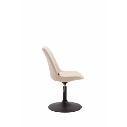 Silla De Comedor Maverick En Tela Crema,Negro