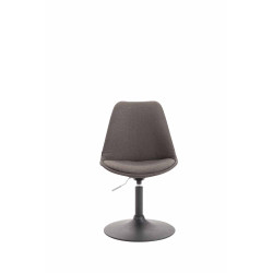 Silla De Comedor Maverick En Tela Gris oscuro,Negro
