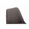 Silla De Comedor Maverick En Tela Gris oscuro,Negro