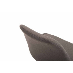 Silla De Comedor Maverick En Tela Gris oscuro,Negro