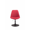 Silla De Comedor Maverick En Tela Rojo,Negro