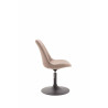 Silla De Comedor Maverick En Tela Gris topo,Negro