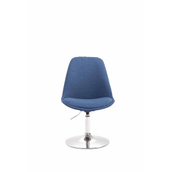 Silla De Comedor Maverick En Tela Azul,Cromado