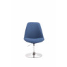 Silla De Comedor Maverick En Tela Azul,Cromado
