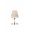 Silla De Comedor Maverick En Tela Crema,Cromado