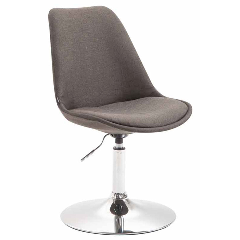 Silla De Comedor Maverick En Tela Gris oscuro,Cromado