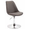 Silla De Comedor Maverick En Tela Gris oscuro,Cromado