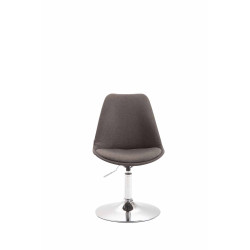 Silla De Comedor Maverick En Tela Gris oscuro,Cromado
