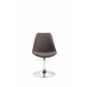 Silla De Comedor Maverick En Tela Gris oscuro,Cromado
