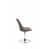 Silla De Comedor Maverick En Tela Gris oscuro,Cromado
