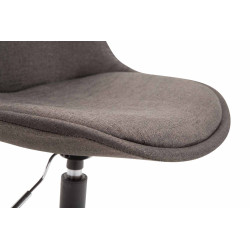 Silla De Comedor Maverick En Tela Gris oscuro,Cromado