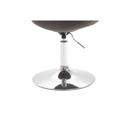 Silla De Comedor Maverick En Tela Gris oscuro,Cromado
