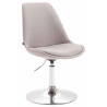Silla De Comedor Maverick En Tela Gris,Cromado
