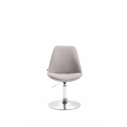 Silla De Comedor Maverick En Tela Gris,Cromado