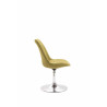 Silla De Comedor Maverick En Tela Verde,Cromado