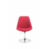 Silla De Comedor Maverick En Tela Rojo,Cromado
