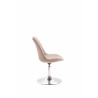 Silla De Comedor Maverick En Tela Gris topo,Cromado