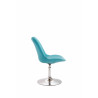 Silla De Comedor Maverick Azul,Cromado