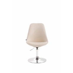 Silla De Comedor Maverick Crema,Cromado