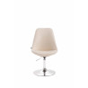 Silla De Comedor Maverick Crema,Cromado