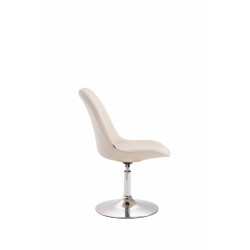 Silla De Comedor Maverick Crema,Cromado