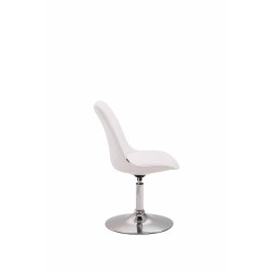 Silla De Comedor Maverick Blanco,Cromado