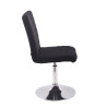 Taburete de comedor Elva en tela Negro