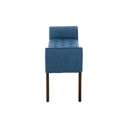 Chaise Longue Cleopatra Tapizado en Tela Azul,Antiguo oscuro