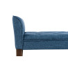 Chaise Longue Cleopatra Tapizado en Tela Azul,Antiguo oscuro