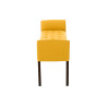 Chaise Longue Cleopatra Tapizado en Tela Amarillo,Antiguo oscuro