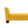 Chaise Longue Cleopatra Tapizado en Tela Amarillo,Antiguo oscuro