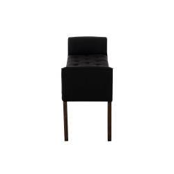 Chaise Longue Cleopatra Tapizado en Tela Negro,Antiguo oscuro