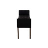 Chaise Longue Cleopatra Tapizado en Tela Negro,Antiguo oscuro