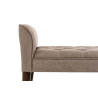 Chaise Longue Cleopatra Tapizado en Tela Gris topo,Antiguo oscuro