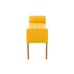Chaise Longue Cleopatra Tapizado en Tela Amarillo,Antiguo claro