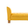 Chaise Longue Cleopatra Tapizado en Tela Amarillo,Antiguo claro