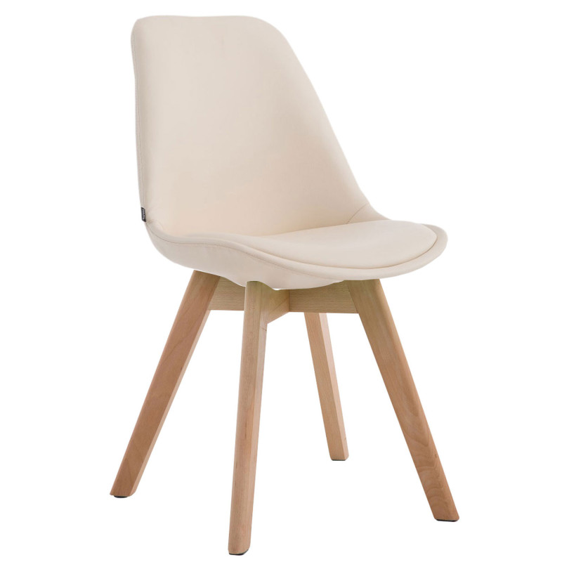 Silla de comedor Manado Crema,Natural
