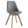 Silla de comedor Manado Gris,Natural