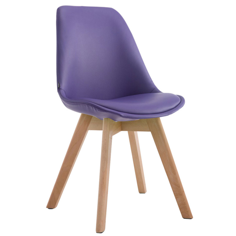Silla de comedor Manado Lila,Natural