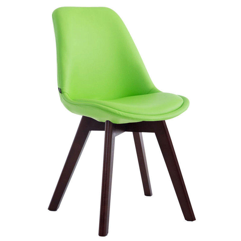 Silla de comedor Manado Verde,Nogal