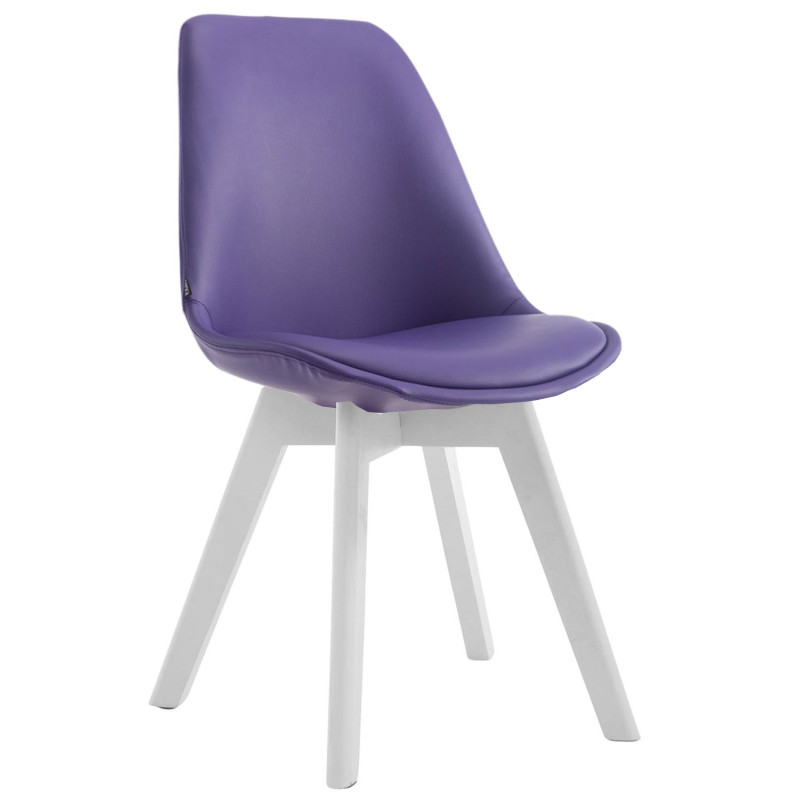 Silla de comedor Manado Lila,Blanco